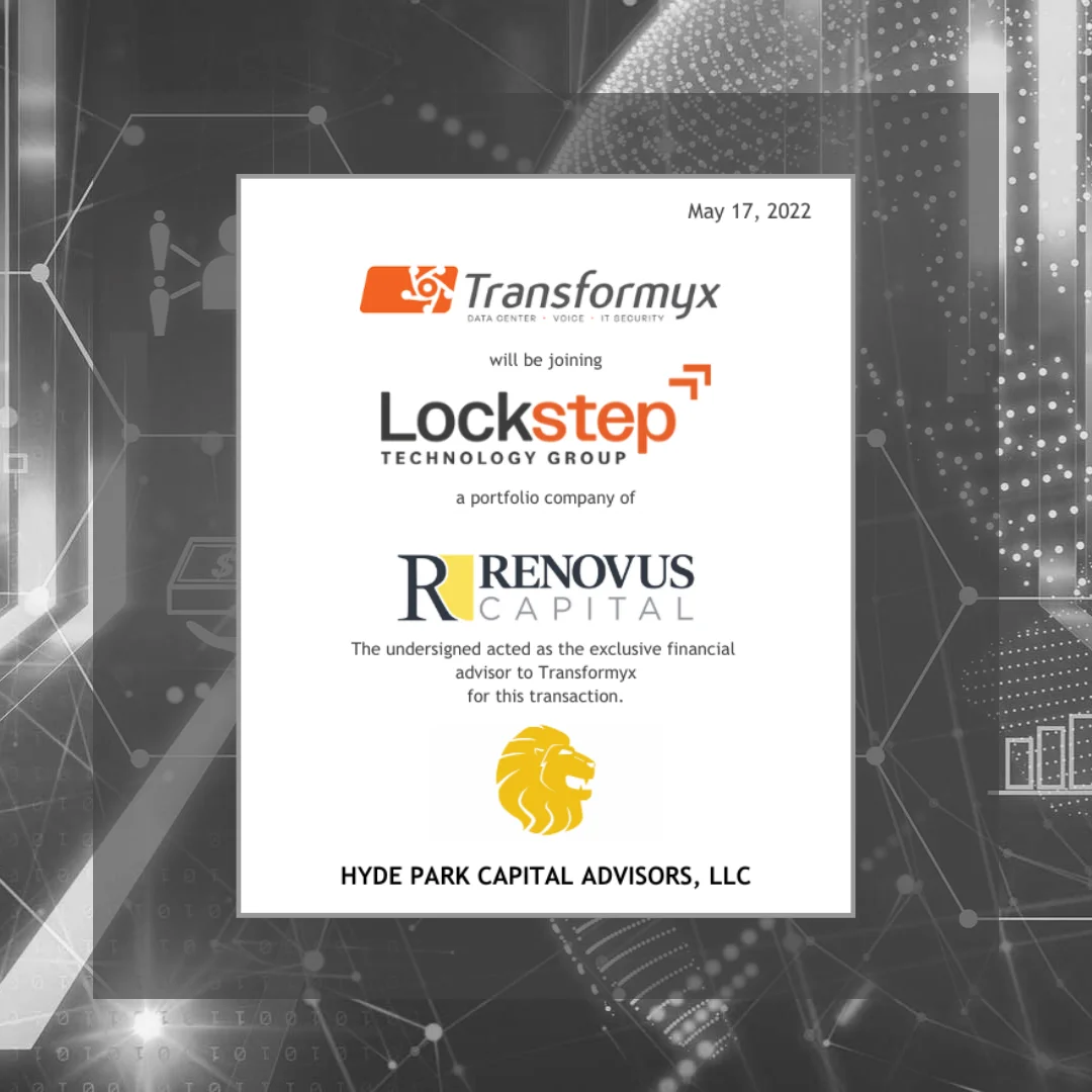 "Transformyx joins Lockstep, May 17, 2022."