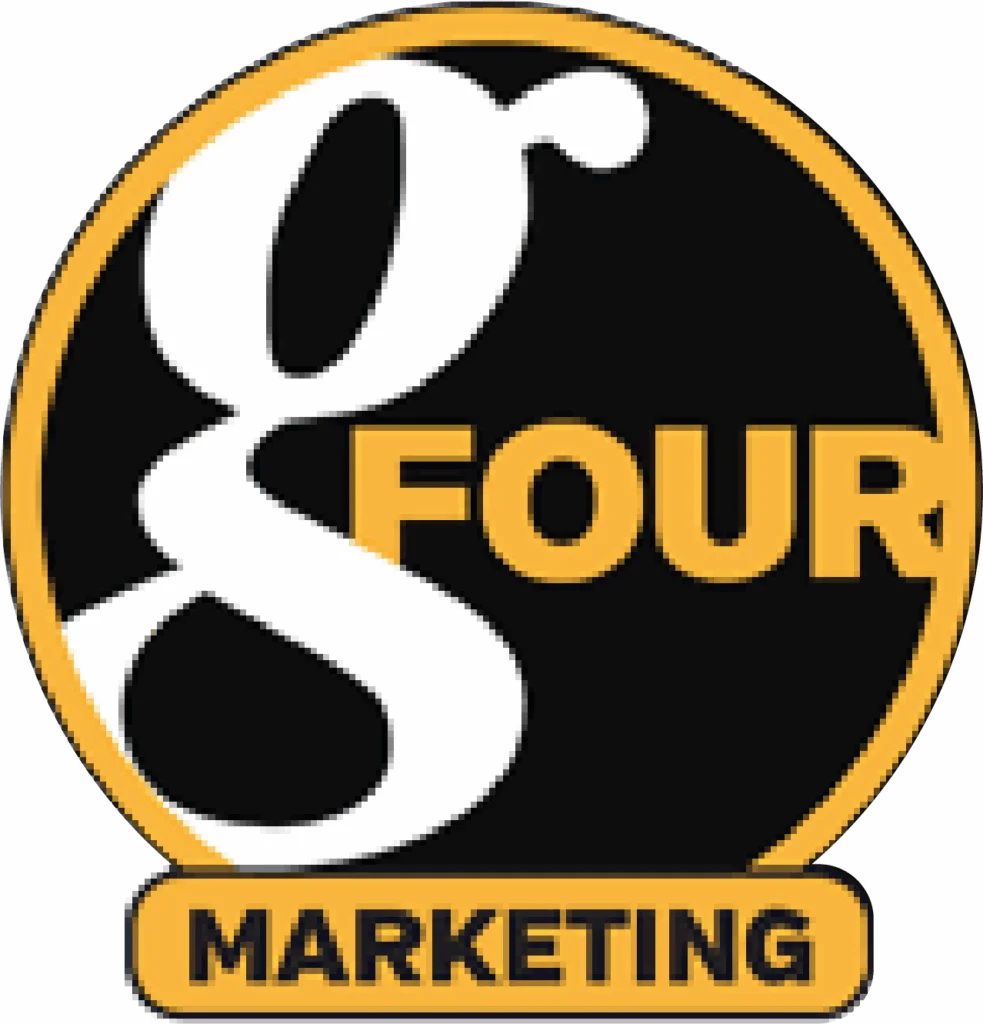 Logo: G Four Marketing.