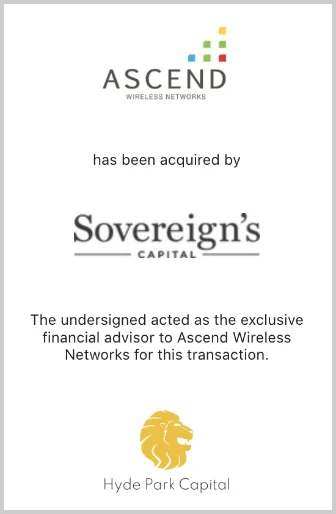 Sovereign's Capital acquires Ascend Wireless.