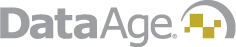 DataAge logo with gold squares.