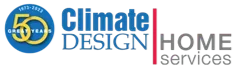 Climate Design Home Services multi-colored logo for the M&A transaction: Climate Design being acquired by Southeast Mechanical
