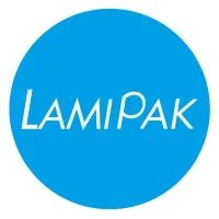 Logo with LAMIPAK in a blue circle.