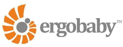 Ergobaby logo with orange emblem.