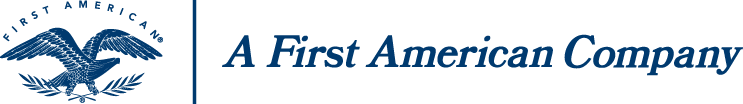 A First American Company blue logo