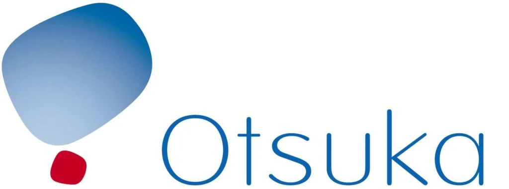 Otsuka logo in blue with icon graphic on the left