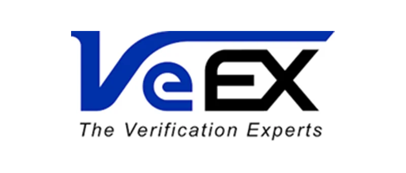 VeEX logo and tagline.