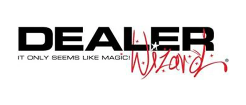 Dealer Wizard logo with tagline.
