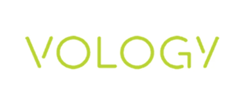 Vology logo in green text.