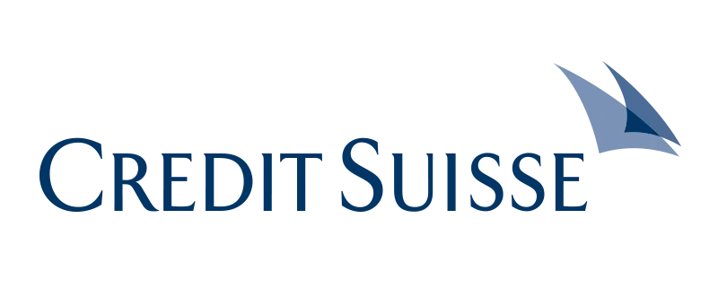 Credit Suisse logo with sail icon.