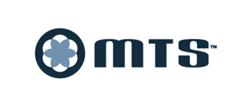 MTS logo with flower design.