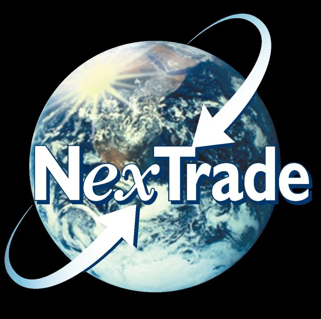 NexTrade logo over Earth image