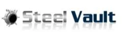 Steel Vault logo with metallic design.