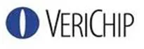 VeriChip logo with eye-like symbol.
