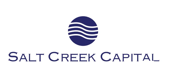Salt Creek Capital logo with wavy circle.