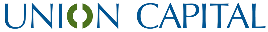 Logo: Union Capital text and circle design.