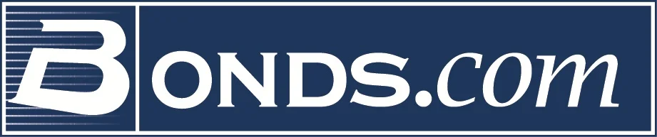 Bonds.com logo on blue background.
