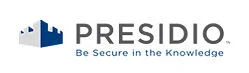 Presidio logo with tagline.