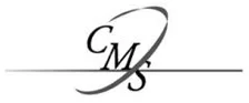 CMS logo with a swoosh design.