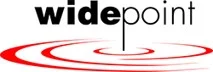 Widepoint logo with red circles.