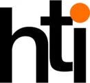 HTI logo with orange circle accent.