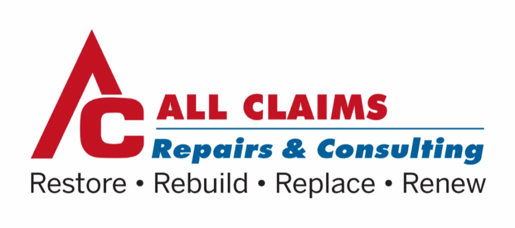 All Claims logo with services listed.