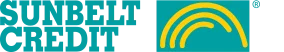 Sunbelt Credit logo with arc design.