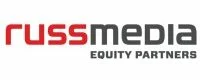 Logo for Russmedia Equity Partners, with “russ” in red lowercase letters and “media” in gray lowercase letters above the words “Equity Partners” in smaller gray text.
