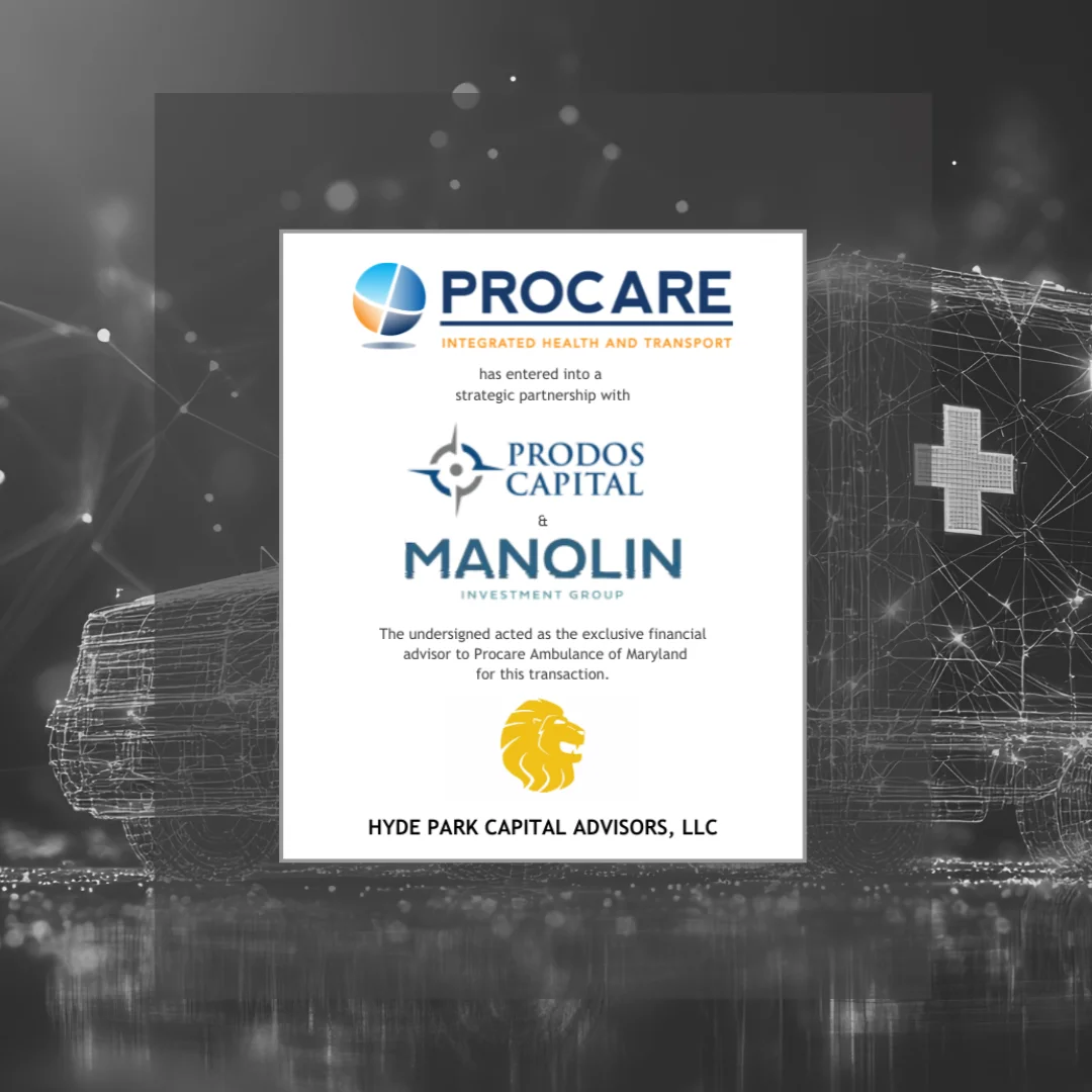 Lucite of: Procare Ambulance of Maryland in Strategic Partnership with Prodos Capital and Manolin Investment Group