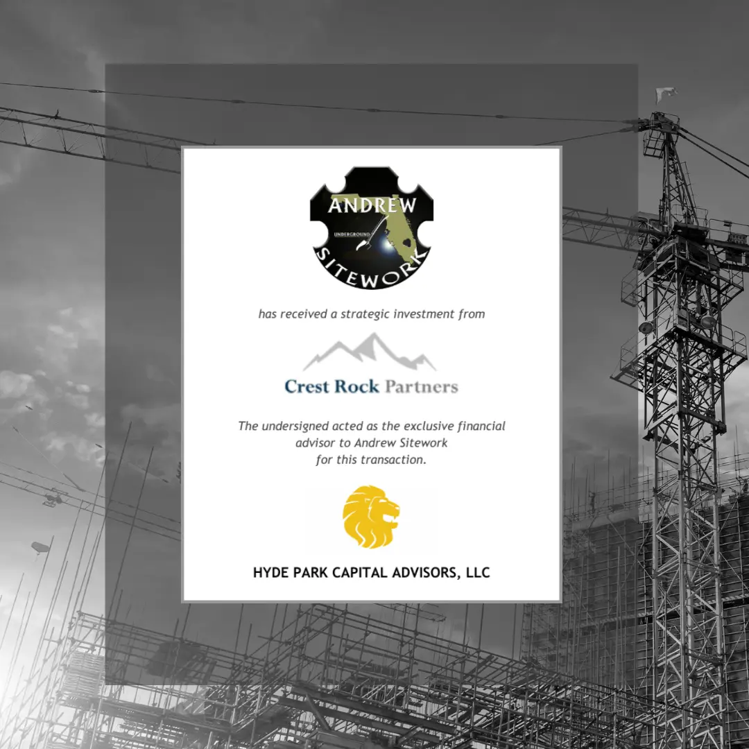 Andrew Site Work has received a strategic investment from Crest Rock Partners