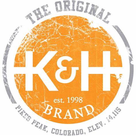 K&H Brand logo in orange and white.
