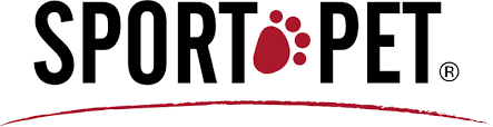 SPORT PET logo with paw print.