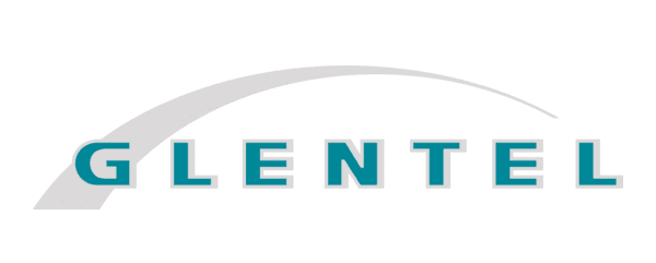 Logo with the text GLENTEL.