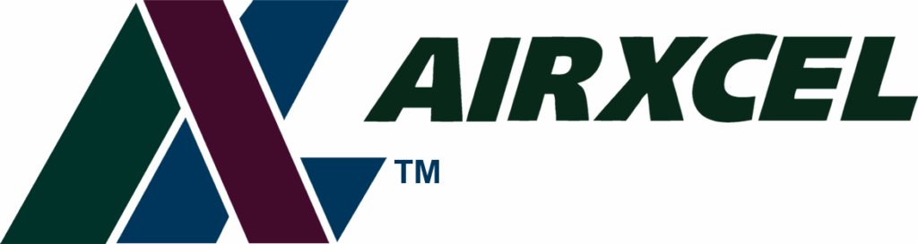 Logo with overlapping colored X symbol.