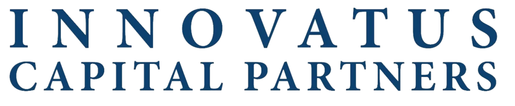 Navy blue text logo spelling “INNOVATUS CAPITAL PARTNERS” in uppercase serif letters.